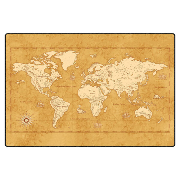 ماوس پد گیمینگ طرح World Map سایز 24*37 CM