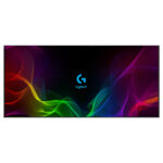 ماوس پد گیمینگ طرح Logitech سایز 40*90 CM