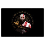 ماوس پد گیمینگ طرح Kratos سایز 24*37 CM