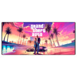 ماوس پد گیمینگ طرح Grand Theft Auto سایز 30*70 CM