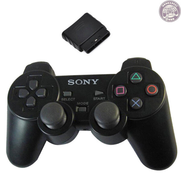 دسته بازی PS2 بی سیم مشکی | PS2 DualShock 2 Controller Game wireless