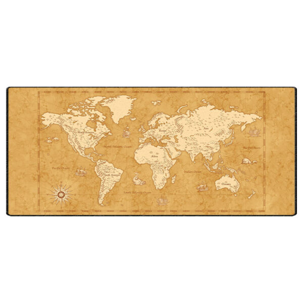ماوس پد گیمینگ طرح World Map سایز 30*70 CM
