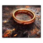 ماوس پد گیمینگ طرح The Lord of the Rings سایز 35*42 CM