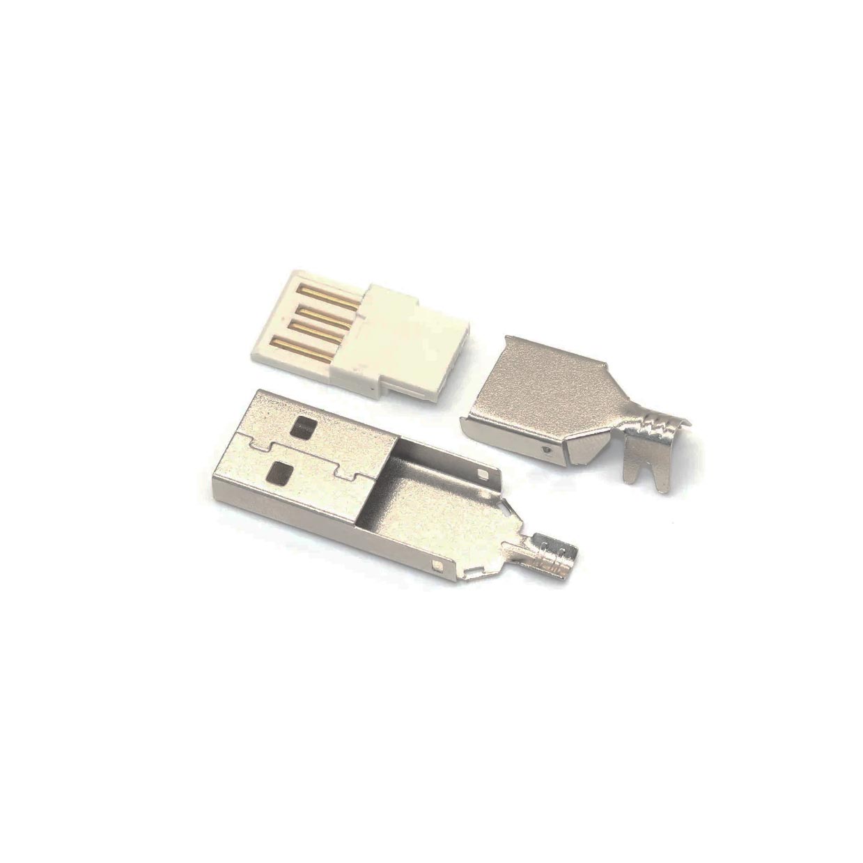 20PCS-USB-2-0-Type-A-Welding-Type-Male-Plug-Nickel-Plated-Connectors-usb-A-Tail.jpg سوکت پورت USB - Image 1