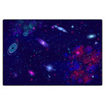 ماوس پد گیمینگ طرح Galaxy سایز 24*37 CM