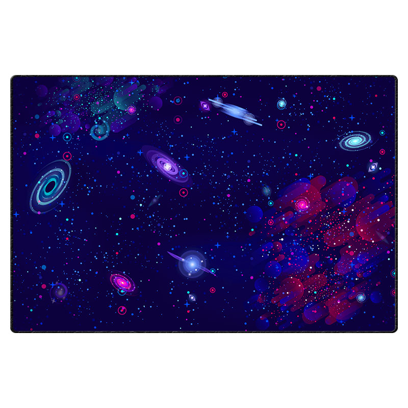 22-1-3.jpg ماوس پد گیمینگ طرح Galaxy سایز 24*37 CM - Image 1