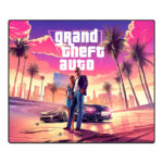 ماوس پد گیمینگ طرح Grand Theft Auto سایز 35*42 CM