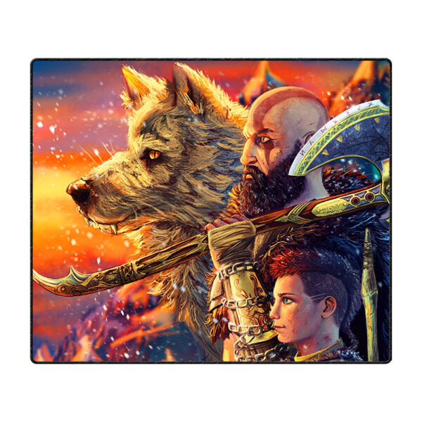 ماوس پد گیمینگ طرح God Of War سایز 20*24 CM