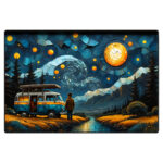 ماوس پد گیمینگ طرح Young Man Adventure Night سایز 24*37 CM