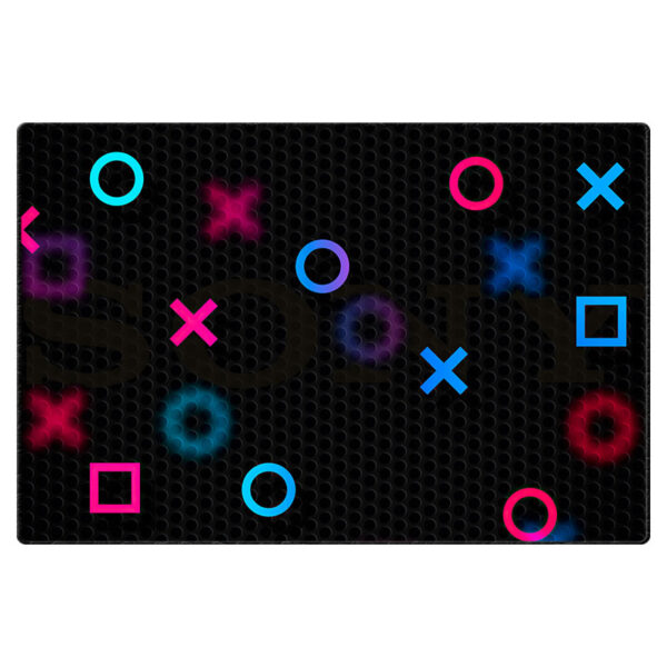 ماوس پد گیمینگ طرح Playstation Buttons سایز 24*37 CM