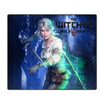 ماوس پد گیمینگ طرح The Witcher 3 Ciri سایز 20*24 CM