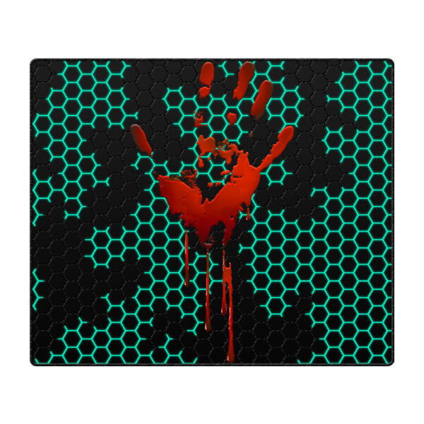 ماوس پد گیمینگ طرح Bloody hand سایز 20*24 CM