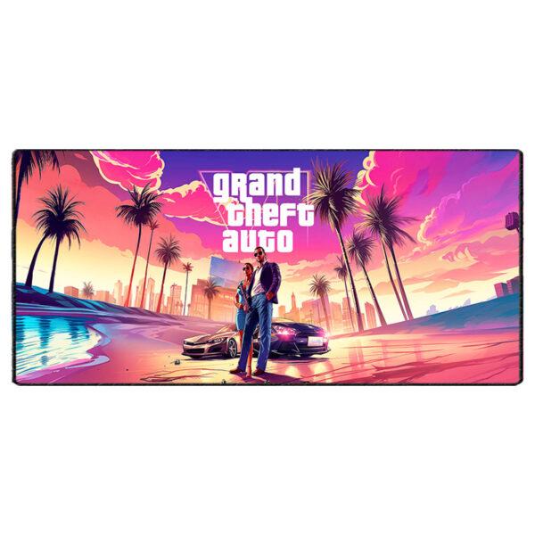 ماوس پد گیمینگ طرح Grand Theft Auto سایز 40*90 CM