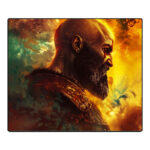 ماوس پد گیمینگ طرح God OF War سایز 35*42 CM