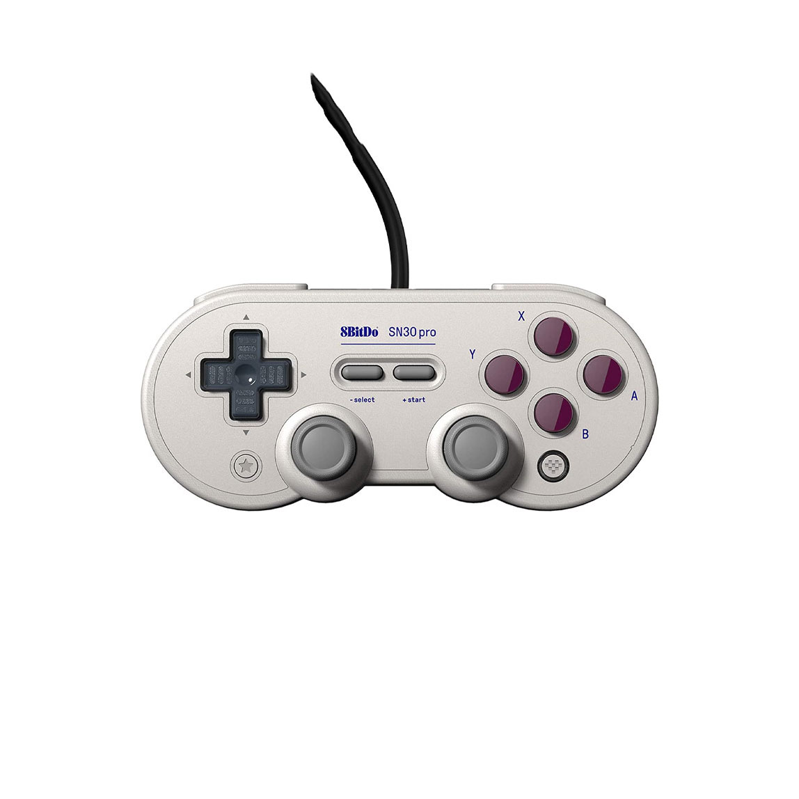 8bitdo-sn30-pro-sn-edition-750x750-1.jpg گیم پد 8BitDo SN30 Pro USB نسخه G Classic برای Nintendo Switch خاکستری روشن - Image 1