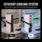 فن خنک کننده JYS-P522 RGB مخصوص PS5 Slim/Pro - Image 6