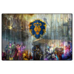 ماوس پد گیمینگ طرح World of Warcraft سایز 24*37 CM
