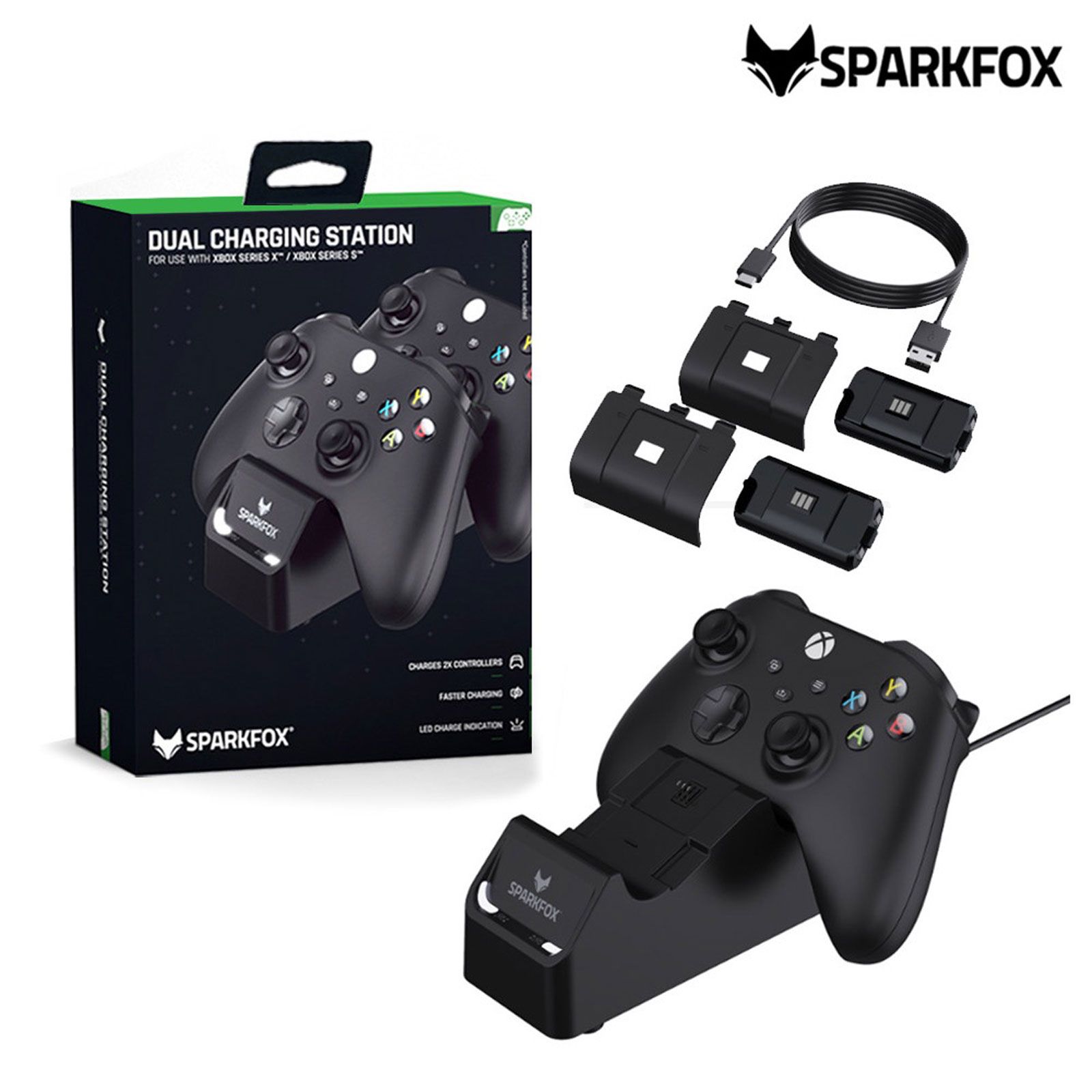 da2b3f556e75acdbc50451d37812e96e85ab8a18_1636384006.jpg پایه شارژر SparkFox مدل W20X504 مناسب دسته بازی Xbox Series X / S - Image 1