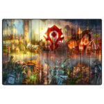ماوس پد گیمینگ طرح World of Warcraft سایز 24*37 CM
