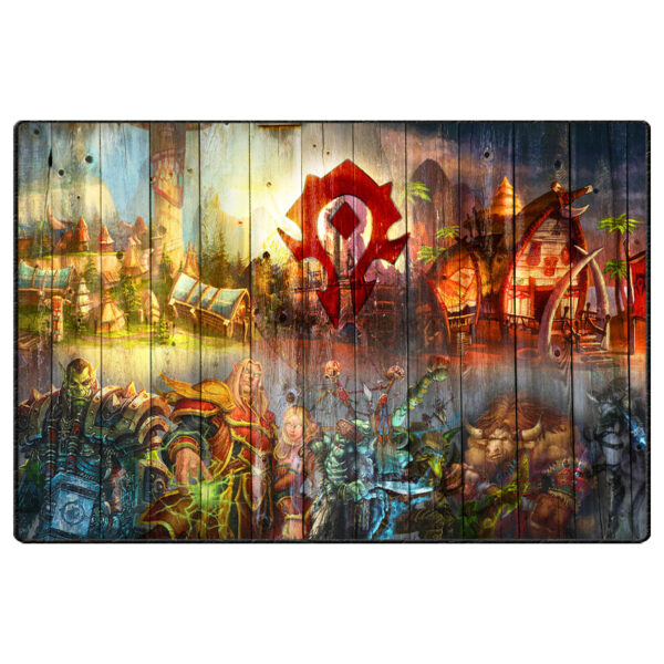 ماوس پد گیمینگ طرح World of Warcraft سایز 24*37 CM
