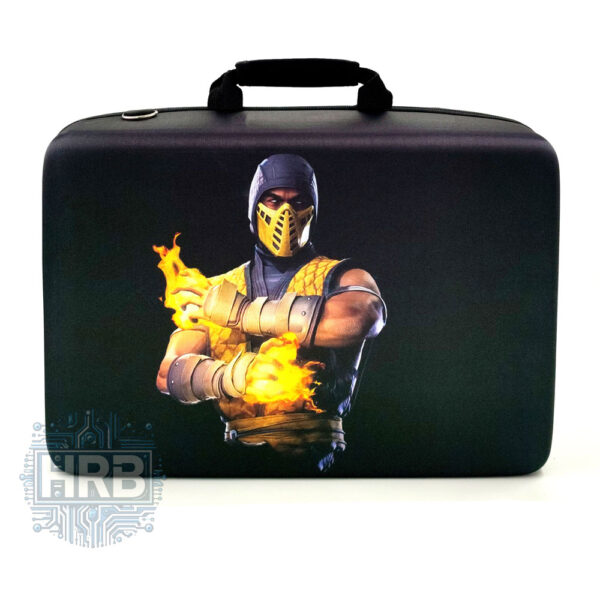 کیف کنسول PS5 فت طرح Scorpion Mortal Kombat - پنج کاره