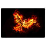 ماوس پد گیمینگ طرح Firebird سایز 24*37 CM