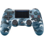 دسته PS4 آبی طرح چریکی برد اصلی