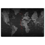 ماوس پد گیمینگ طرح World Map سایز 24*37 CM