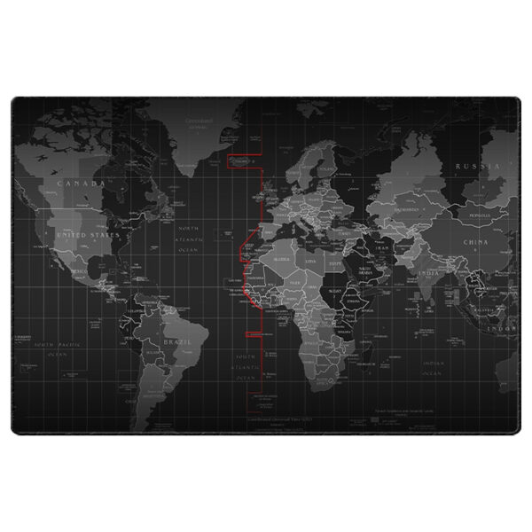 ماوس پد گیمینگ طرح World Map سایز 24*37 CM
