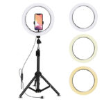رینگ لایت 12 اینچ همراه پایه ا 12inch Ring Light