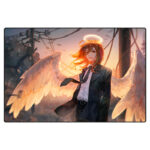 ماوس پد گیمینگ طرح Angel Devil سایز 24*37 CM
