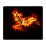 ماوس پد گیمینگ طرح Firebird سایز 20*24 CM