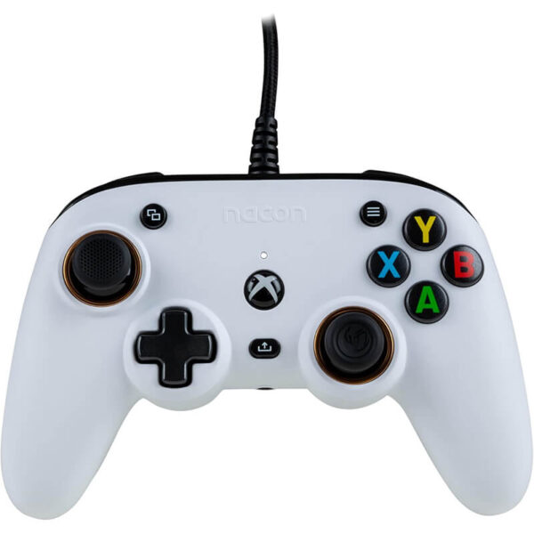 دسته بازی سیمدار xbox مدل NACON WIRED OFFICIAL PRO COMPACT سفید