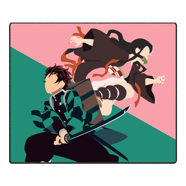ماوس پد گیمینگ طرح Demon Slayer سایز 35*42 CM