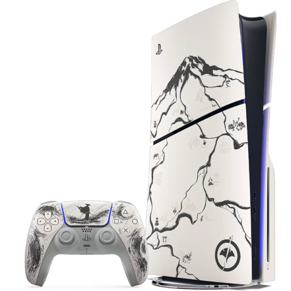 کنسول بازی PS5 اسلیم استاندارد نسخه شبح یوتی | Ghost of Yotei Black Limited Edition