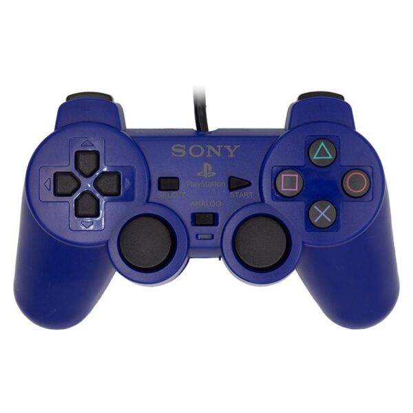 دسته بازی PS2 سیمدار آبی | PS2 Joystick Game wired