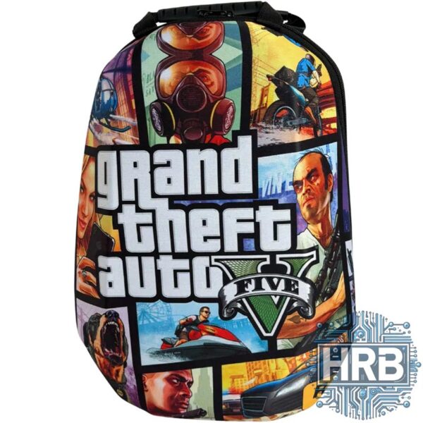 کیف کوله‌ای کنسول PS5 Slim طرح GTA V