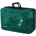 کیف کنسول PS5 Pro/Slim مخملی سبز پنج کاره