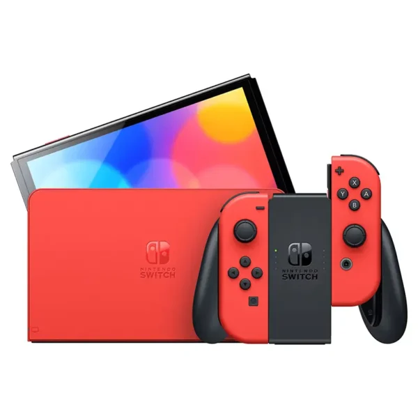 کنسول بازی نینتندو سوییچ OLED نسخه محدود بازی Mario Edition Red
