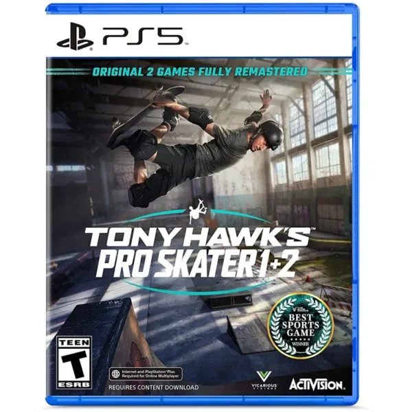 کاور و قاب بازی Tony Hawk's Pro Skater 1 + 2 پلی استیشن 5 فروشگاه HRB